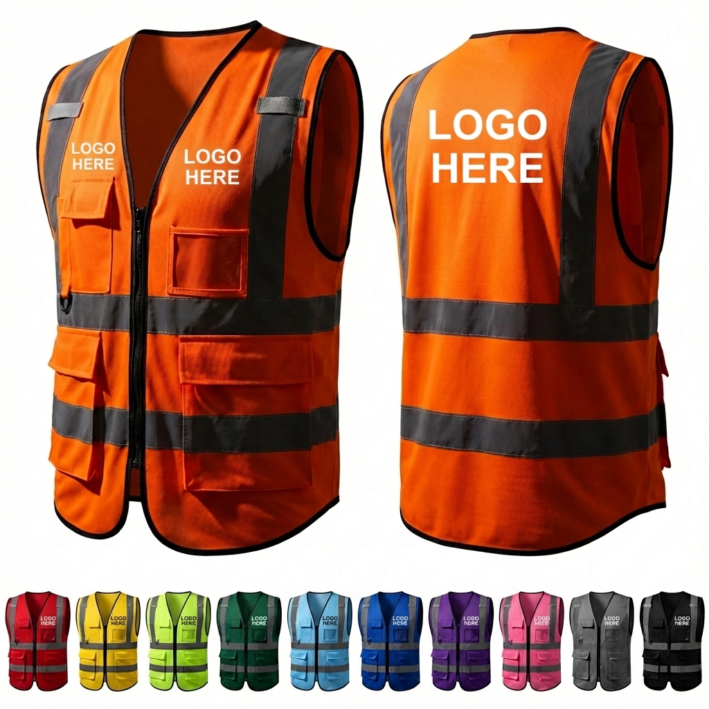 LuminaGrip Safety Vest: Secure Fit with 360° Reflective Strips
