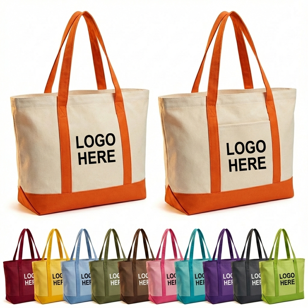 Carry Your World: Sustainable Two-Tone Customizable Bag