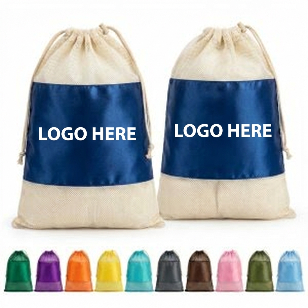The Custom Logo Ventilated Mesh Laundry Bag