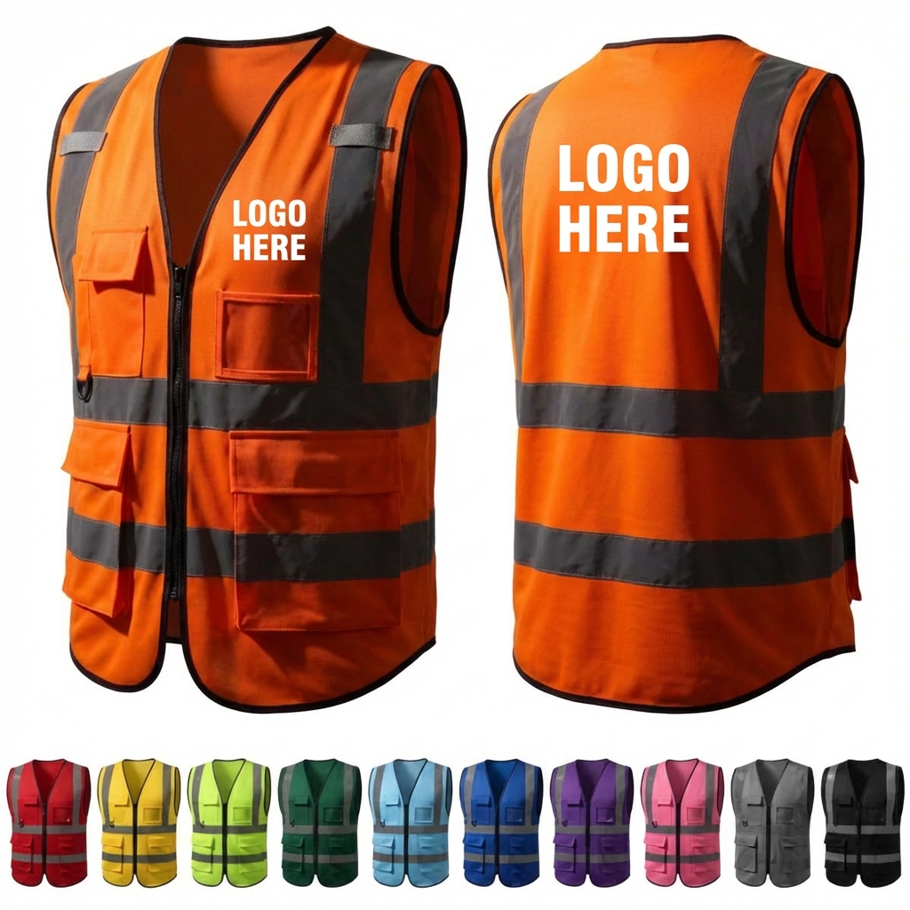 LuminaGrip Safety Vest: Secure Fit with 360° Reflective Strips