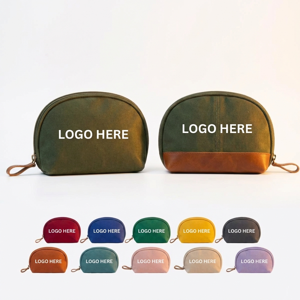 Green Compact Travel Organizer Pouch Set