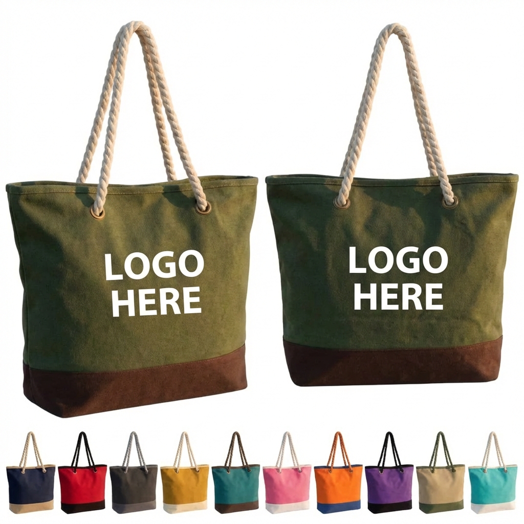 The Essential Canvas Tote: Spacious & Strong