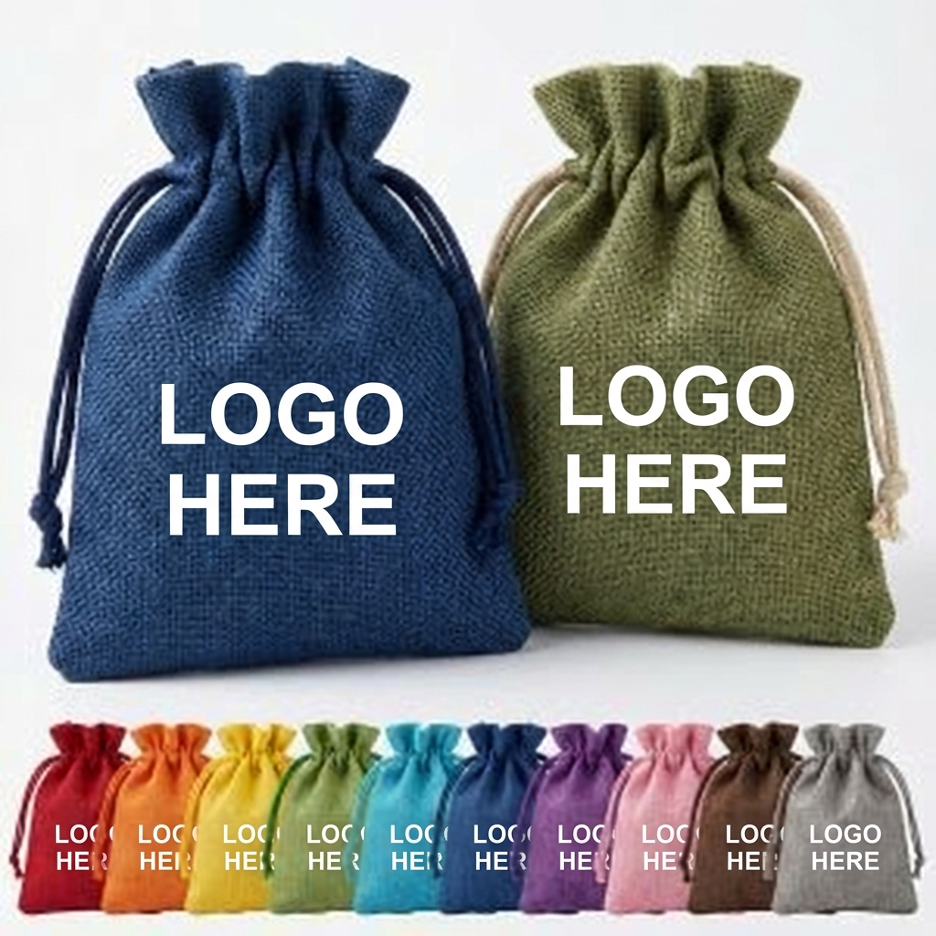 Vibrant Jute Drawstring Organizer Set